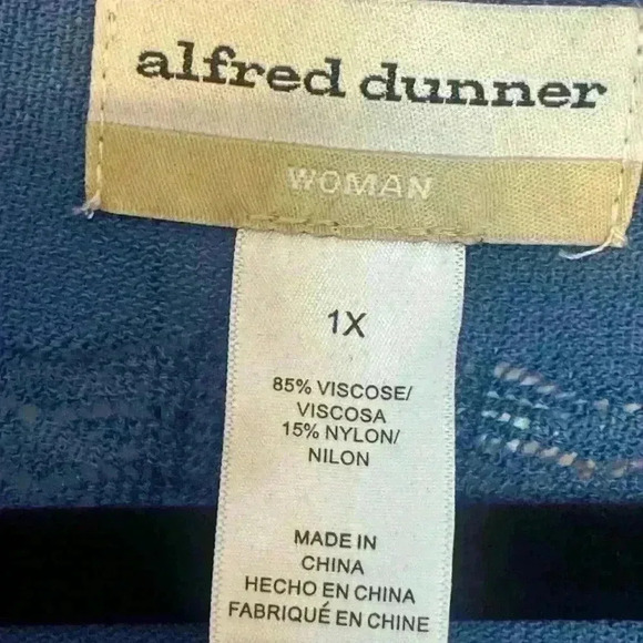 Alfred Dunner Cardigan Sweater NWT Size 1X MSRP $62.50 - Picture 3 of 4